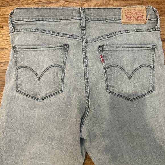 Levi’s Jeans Womens Gray 30 311 Shaping Skinny Distressed Accents Size 10 - Picture 6 of 10